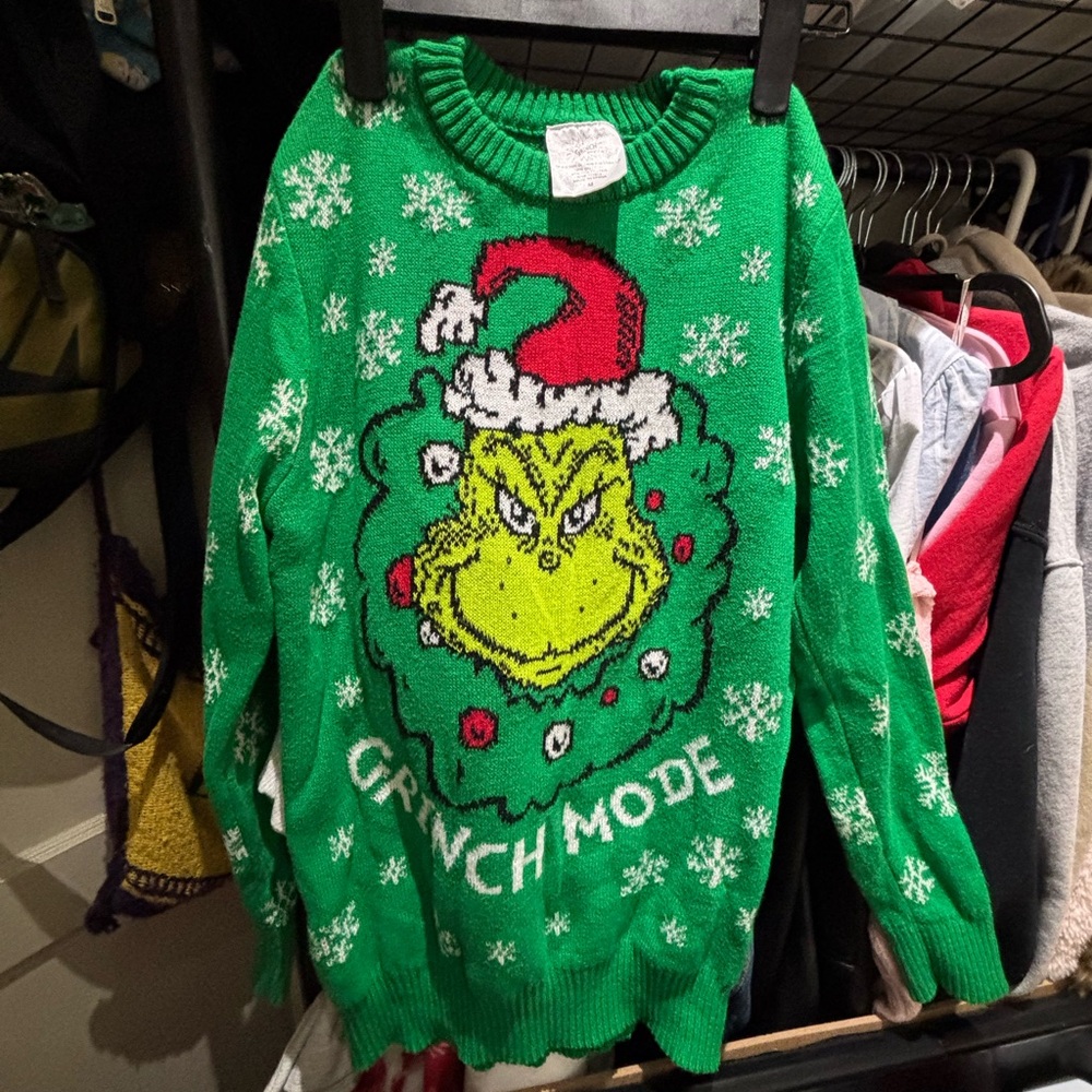 Green Grinch Christmas Sweater